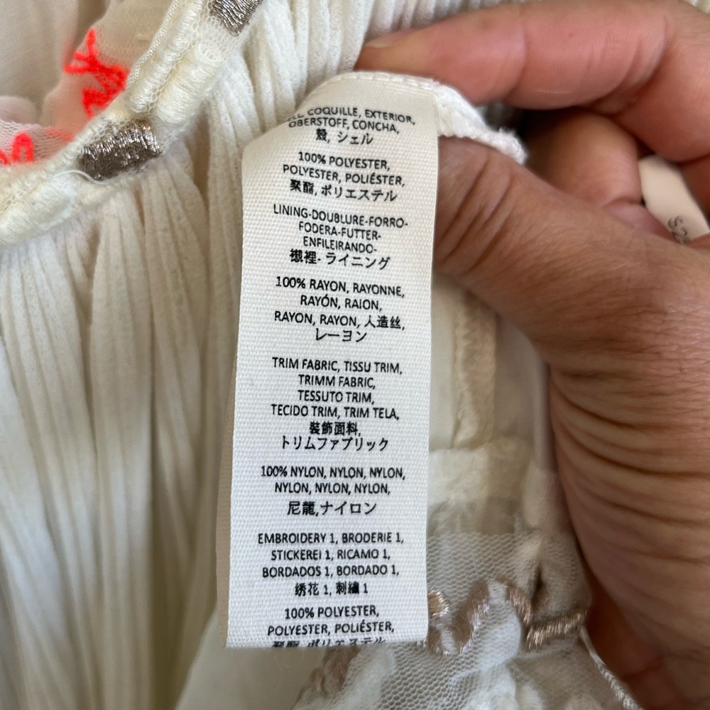 Free People Sacred Geometry Maxi‎ Dress in Ivory Combo Sz. 10 - Picture 10 of 12